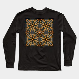 Spooky Spiderweb - Grey Long Sleeve T-Shirt